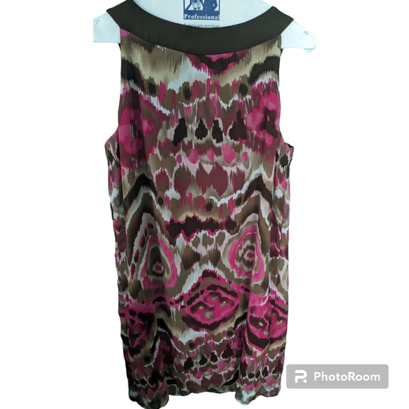 Women's Top/Blouse. Pink,brown and white. Size 14 - Picture 2 of 6